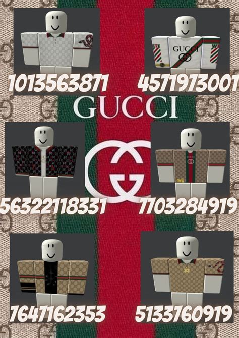 gucci shirt roblox code